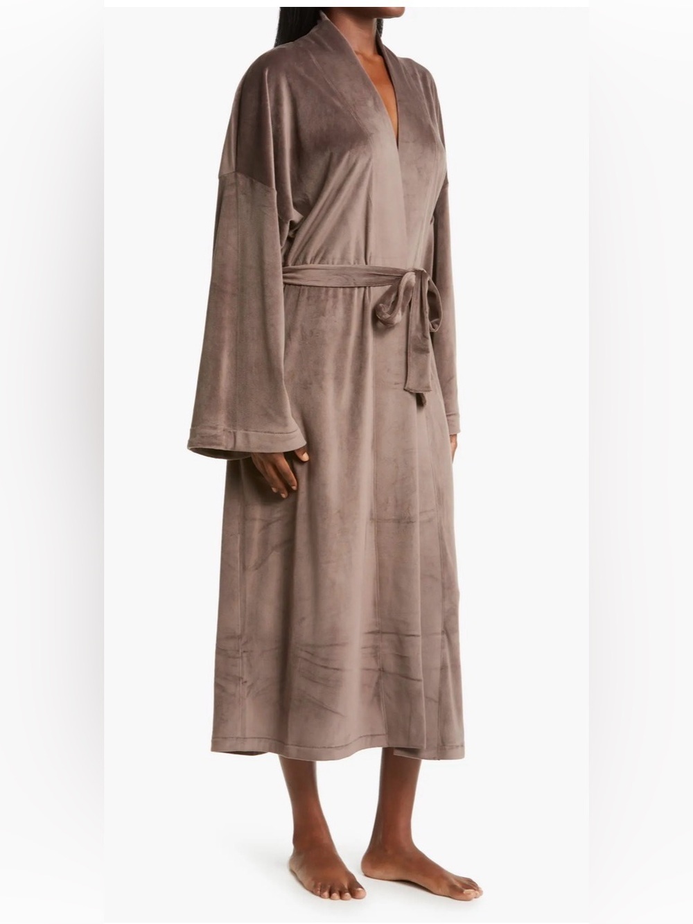 SKIMS Velour Wrap Robe Sienna Brown Size XL- NWOT - Picture 7 of 12